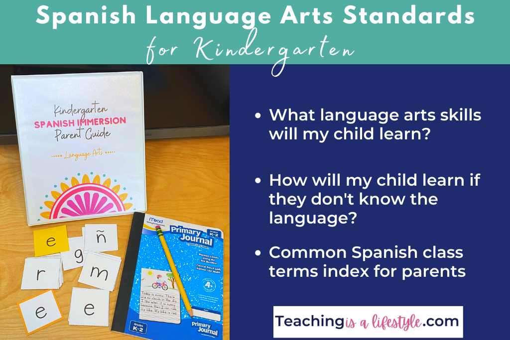 spanish immersion parent guide and flashcards for spanish immersion